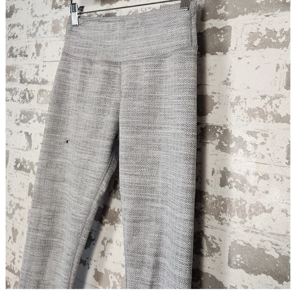 Kyodan Leggings Women's Small Gray Herringbone Athletic Yoga Lounge High Waist - Picture 6 of 16